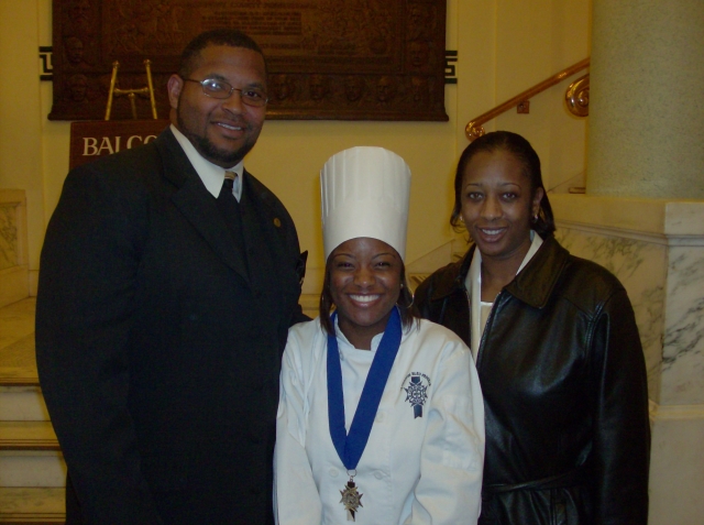 Tashana Artiagas College graduation from Pennsylvania Institute of Culinary Arts 4-08